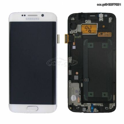 SAMSUNG G925F Galaxy S6 Edge - LCD + Touch White Original Service Pack
