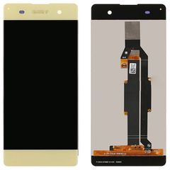 SONY Xperia XA - LCD - Complete front + Touch Gold Original