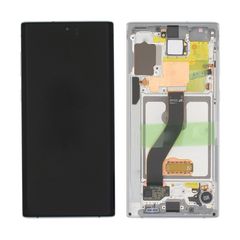 SAMSUNG N970F Galaxy Note 10 - LCD - Complete front + Touch White Original Service Pack