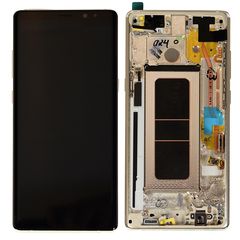 SAMSUNG N950F Galaxy Note 8 - LCD - Complete front + Touch Gold Original Service Pack