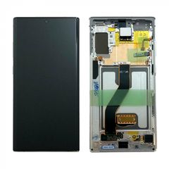 SAMSUNG N975F Galaxy Note 10 Plus - LCD - Complete front + Touch White Original Service Pack
