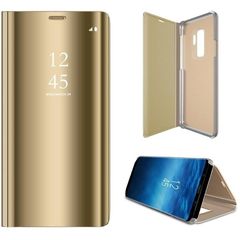 SAMSUNG N970F Galaxy Note 10 - ΘΗΚΗ BOOK STYLE CLEAR VIEW ΧΡΥΣΗ