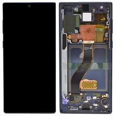 SAMSUNG N975F Galaxy Note 10 Plus - LCD - Complete front + Touch Black Original Service Pack
