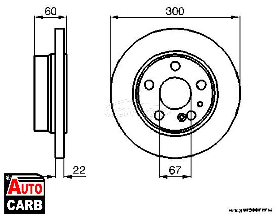 Δισκοπλακα BOSCH 0986478566 για MERCEDES-BENZ S-CLASS 1991-2005