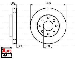 Δισκοπλακα BOSCH 0986478654