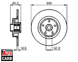 Δισκοπλακα BOSCH 0986479280 για RENAULT VEL 2002-