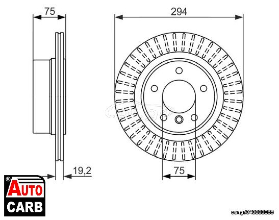 Δισκοπλακα BOSCH 0986479670 για BMW Z4 2002-2009