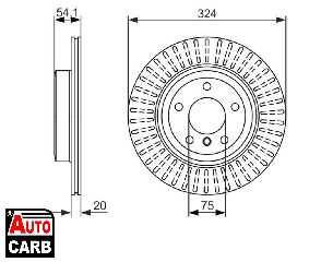 Δισκοπλακα BOSCH 0986479731 για BMW Z4 2009-2016