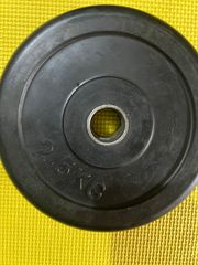Φ28 Δίσκοι λαστιχένιοι 20kg,, 2.5kg -  2€ το κιλο