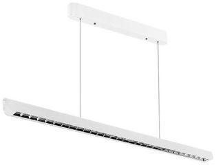 V-TAC Κρεμαστό Γραμμικό Φωτιστικό LED με Φακό 36W 2880lm 60° IP20 230V Samsung Chip CCT 3 σε 1 Λευκό Σώμα 23342