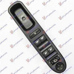 Διακόπτης Παραθύρων/Καθρεπτών (Τετραπλός) (9 Pin) Αριστερός Peugeot 307 2005-2007