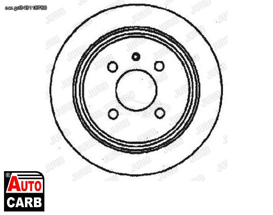 Δισκοπλακα JURID 561132J για ALPINA RLE 1990-1991, BMW 3 1975-1994, BMW Z1 1988-1991