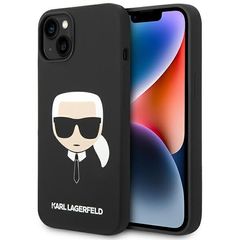 Karl Lagerfeld Karl`s Head Back Cover Θήκη Σιλικόνης για Apple iPhone 14 Plus Μαύρο