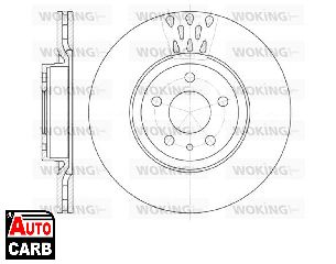 Δισκοπλακα WOKING D631610 για ALFA ROMEO 147 2000-2010, ALFA ROMEO 156 1997-2006, ALFA ROMEO 164 1987-1998