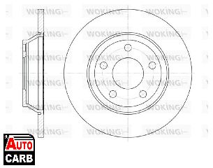 Δισκοπλακα WOKING D647200 για AUDI A4 1994-2002