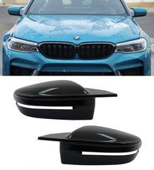 Καπάκια Καθρεπτών LHD Mirror Covers BMW 5 Series G30 G31 6 Series G32 GT (2016-2019) 7 Series G11 G12 (2014-2021) 8 Series G14 G15 G16 (2016-2019) Piano Black M Sport Design