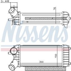 Ψυγείο Intercooler FORD FOCUS C-MAX MPV / ΠΟΛΥΜΟΡΦΙΚΑ / 5dr 2011 - 2015 1.6 TDCi  ( T3DA,T3DB  ) (95 hp ) Πετρέλαιο #321006220