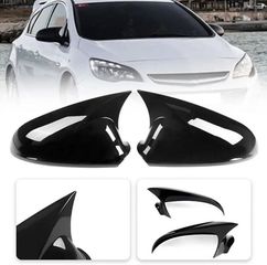 Καπάκια Καθρεφτών Opel Astra j 2009-2015 Γυαλιστερό Μαύρο 2 Τεμάχια
