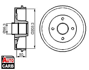 Ταμπουρο BOSCH 0986477121 για RENAULT LAGUNA 1993-2002