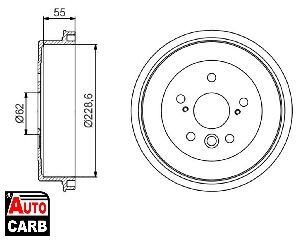 Ταμπουρο BOSCH 0986477168 για TOYOTA NOAH/VOXY 2007-2013, TOYOTA RAV 1994-2005