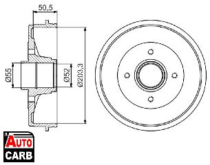 Ταμπουρο BOSCH 0986477172 για RENAULT KANGOO 1997-