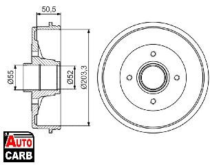 Ταμπουρο BOSCH 0986477173 για RENAULT KANGOO 1997-