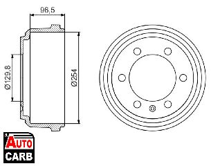 Ταμπουρο BOSCH 0986477218 για IVECO DAILY 1989-2009