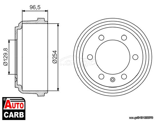 Ταμπουρο BOSCH 0986477218 για IVECO DAILY 1989-2009