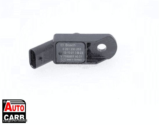 Aισθητηρας Πιεση Υπερπληρωσης BOSCH 0261230253 για BMW 1 2011-2019, BMW 3 2011-2019, CITROEN C4 2006-2015