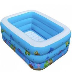 Μεγάλη Παιδική Πισίνα Φουσκωτή 210x150x60cm Μπλε - Swimming Pool