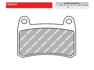 ΤΑΚΑΚΙΑ ΕΜΠΡΟΣ BENELLI TRK 251 / LEONCINO 250 / BN 251 / BN 302 /  FERODO FDB2332EF