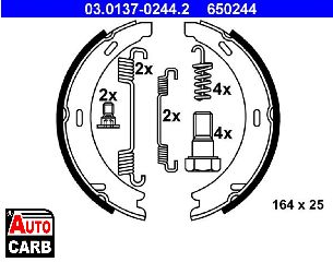 Σετ Σιαγονων Φρενων Χειροφρενο ATE 03013702442 για MERCEDES-BENZ E-CLASS 1996-2003, MERCEDES-BENZ S-CLASS 1991-1999