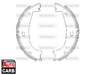 Σετ Σιαγονων Φρενων Χειροφρενο WOKING Z440600 για BMW 3 1982-2000, BMW Z1 1988-1991, BMW Z3 1995-2003