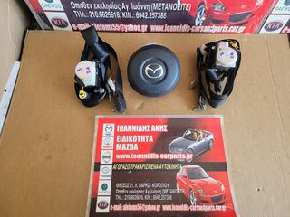 MAZDA 2 DE 2008 ΑΕΡΟΣΑΚΟΣ ΟΔΗΓΟΥ ΚΑΙ ΔΥΟ ΖΩΝΕΣ ΕΜΠΡΟΣ 
