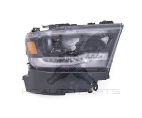 Φανάρι Εμπρός Δεξιά για Dodge Ram '19-.. , Depo, mechanical, Black, Led