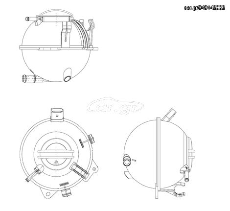 Δοχείο διαστολής, ψυκτικό υγρό AUDI A3, Q3, TT; SEAT ALHAMBRA, ALTEA, ALTEA XL, LEON, TOLEDO III; SKODA OCTAVIA II, RAPID, SUPERB II, YETI; VW BEETLE, CADDY ALLTRACK, CADDY ALLTRACK/MINIVAN 0