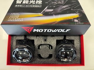 Σετ προβολάκια μοτοσυκλέτας 70W motowolf 6000k-3000k