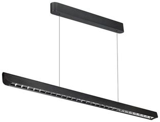 V-TAC Κρεμαστό Γραμμικό Φωτιστικό LED με Φακό 36W 2880lm 60° IP20 230V Samsung Chip CCT 3 σε 1 Μαύρο Σώμα 23341