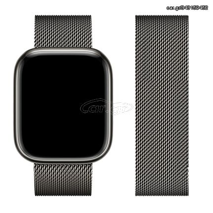 Watchband Hoco WA03 Simple Beauty 38/40/41mm για Apple Watch series 1/2/3/4/5/6/7/8/SE Stainless Steel Graphite