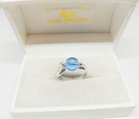Γυναικείο δαχτυλίδι από ασήμι 950 και μπλε πέτρα (Μ) Α9526 ΤΙΜΗ 55 ΕΥΡΩ