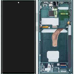 LCD Display Module for Samsung Galaxy S22 Ultra 5G S908, Green GH82-27488D, GH82-27489D Service Pack