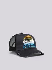 REPLAY Ανδρικό Καπέλο Bill With Two Tone Logo Μπλε