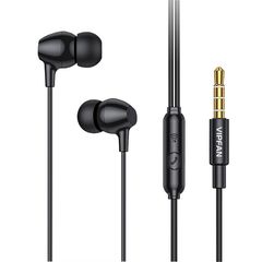 Ακουστικά Wired in-ear headphones Vipfan M16, 3.5mm jack, 1m (black)