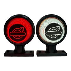 Σετ Neon Πλευρικά Φώτα Όγκου Τύπου Ωμέγα για VOLVO ΚόκκινοΛευκό 24V