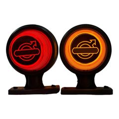 Σετ Neon Πλευρικά Φώτα Όγκου Τύπου Ωμέγα για VOLVO ΚόκκινοΠορτοκαλί 24V