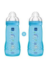 Mam Σετ 2 Μπιμπερό Easy Active™ Baby Bottle 330ml 4+ μηνών Blue 365SB