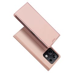 Θήκη Dux Ducis Skin Pro με πτερύγιο και υποδοχή κάρτας για Xiaomi Redmi Note 13 5G - ροζ