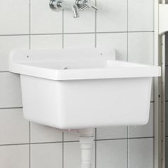 Νιπτήρας Επίτοιχος Λευκός 40x40x24 εκ. από Ρητίνη 4002793