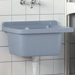 Νιπτήρας Επίτοιχος Γκρι 50x35x24 εκ. από Ρητίνη 4002797