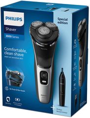 Philips S3143/02 Ξυριστική Μηχανή Προσώπου Επαναφορτιζόμενη ΕΩΣ 12 ΔΟΣΕΙΣ